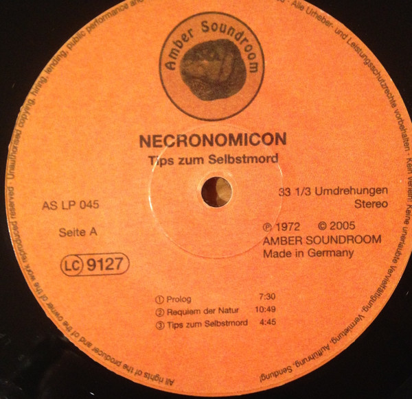 Necronomicon – Tips Zum Selbstmord
