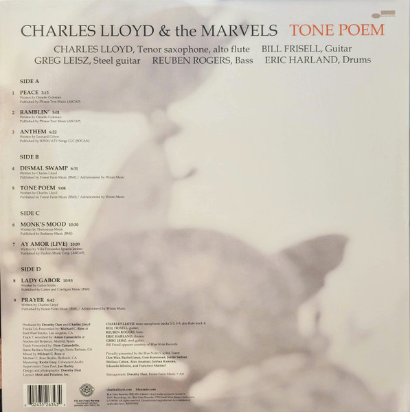 Charles Lloyd & The Marvels – Tone Poem
