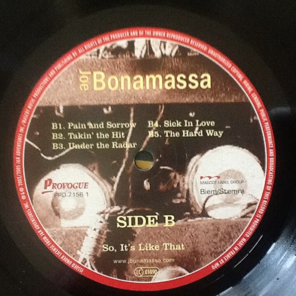Joe Bonamassa – So It's Like That