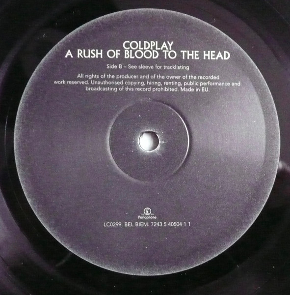 Coldplay – A Rush Of Blood To The Head