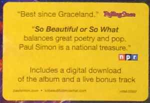 Paul Simon – So Beautiful Or So What