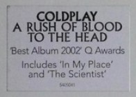 Coldplay – A Rush Of Blood To The Head