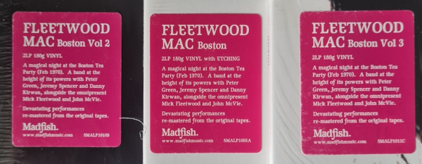 Fleetwood Mac – Boston - Volume 1, 2, 3