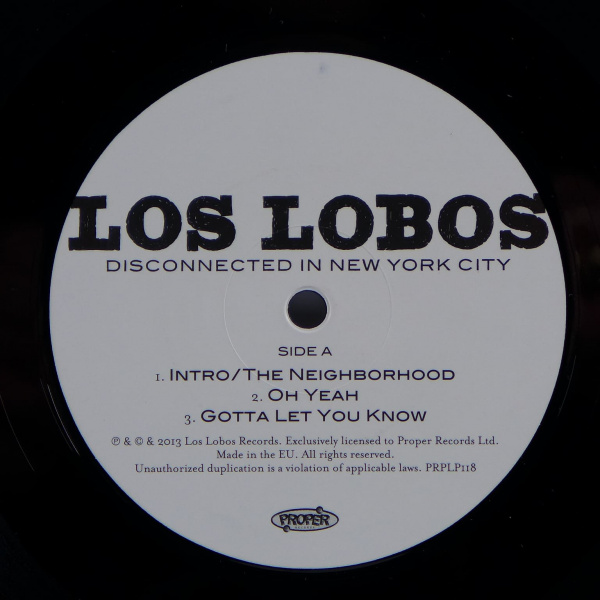 Los Lobos ‎– Disconnected In New York City
