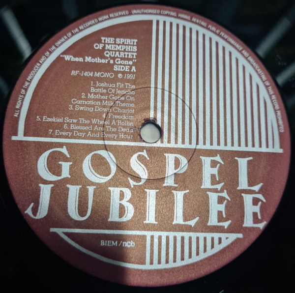 The Spirit Of Memphis Quartet – When Mother's Gone