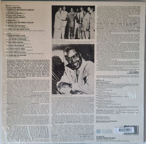 The Spirit Of Memphis Quartet – When Mother's Gone