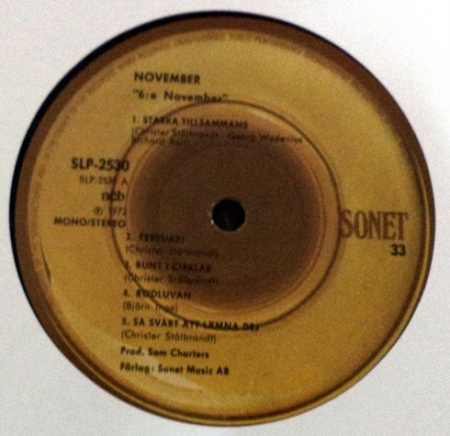 November – 6:e November