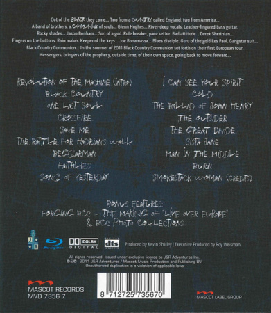 Black Country Communion – Live Over Europe