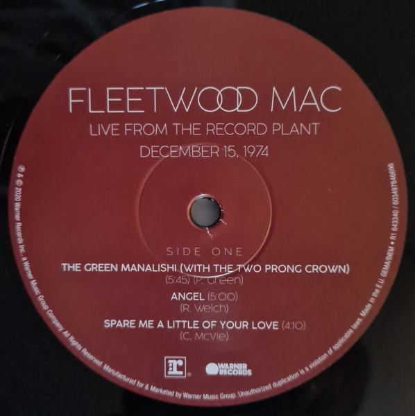 Fleetwood Mac-Live From The Record Plant, December 15, 1974