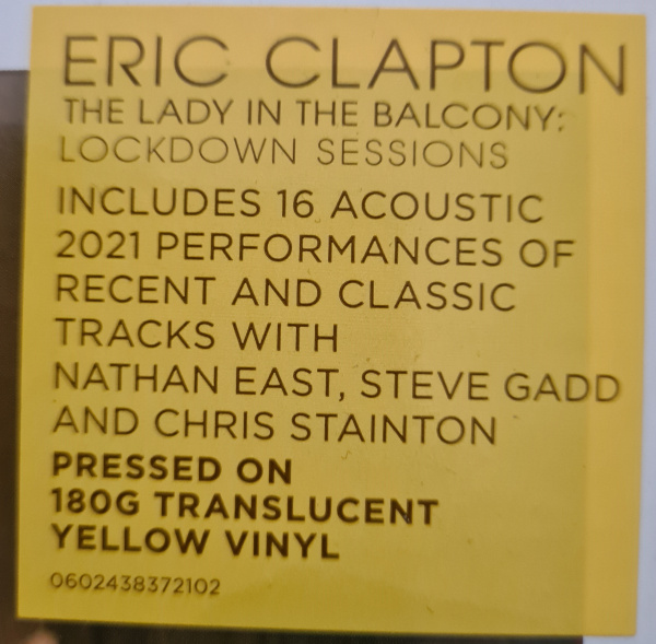 Eric Clapton – The Lady In The Balcony: Lockdown Sessions